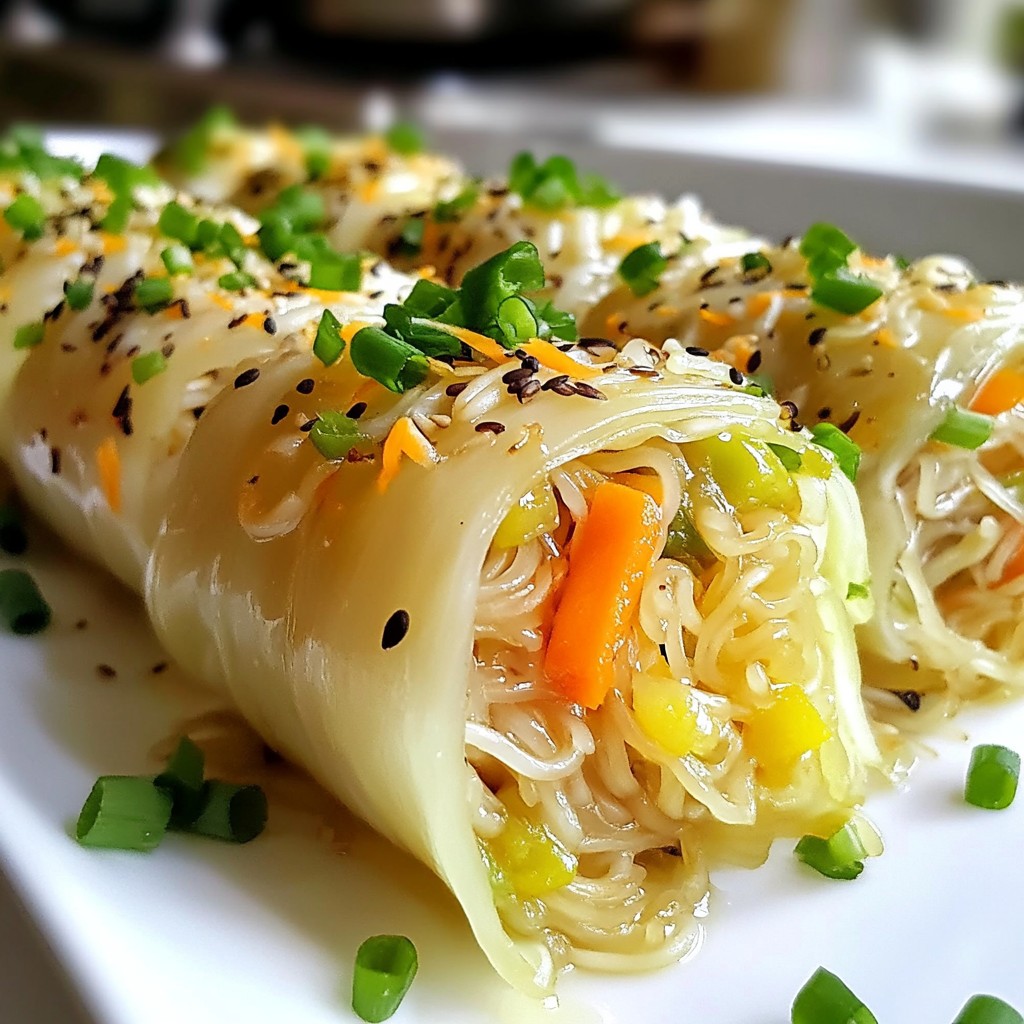 Pan-Fried Cabbage Noodle Buns Easy and Flavorful Recipe