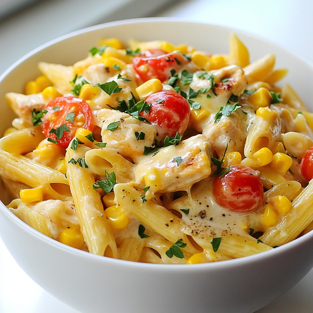 Creamy Chicken Ranch Pasta Easy and Quick Meal