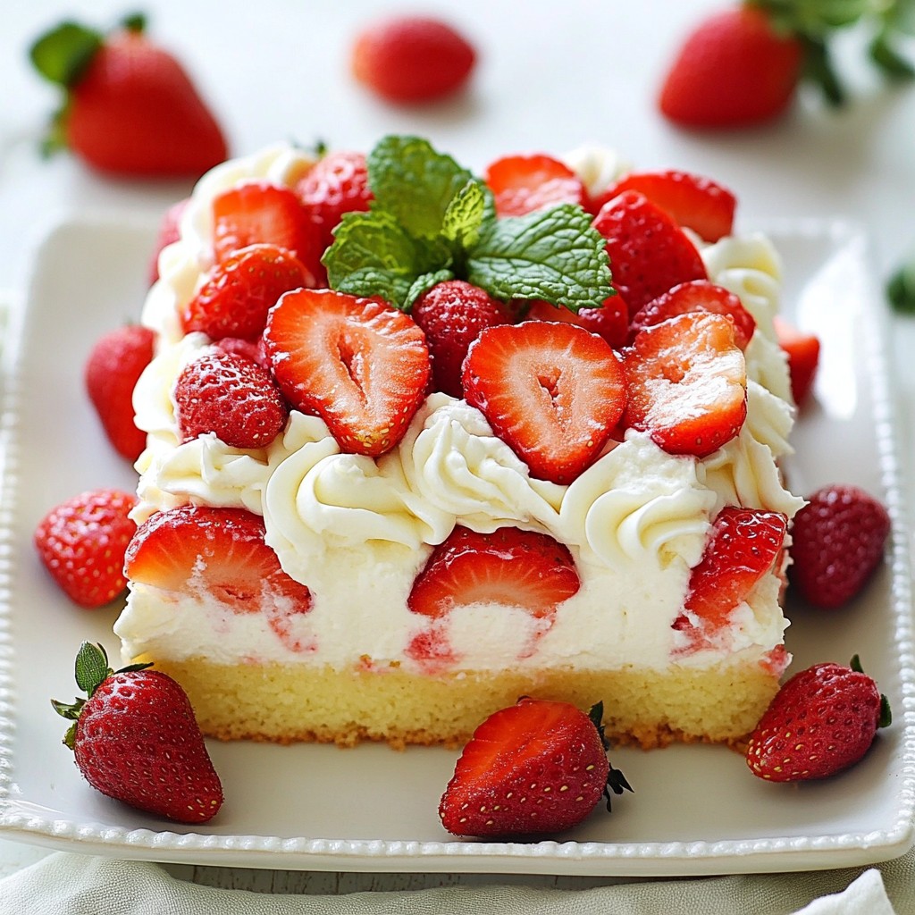 Strawberry Shortcake Poke Cake Divine and Easy Treat