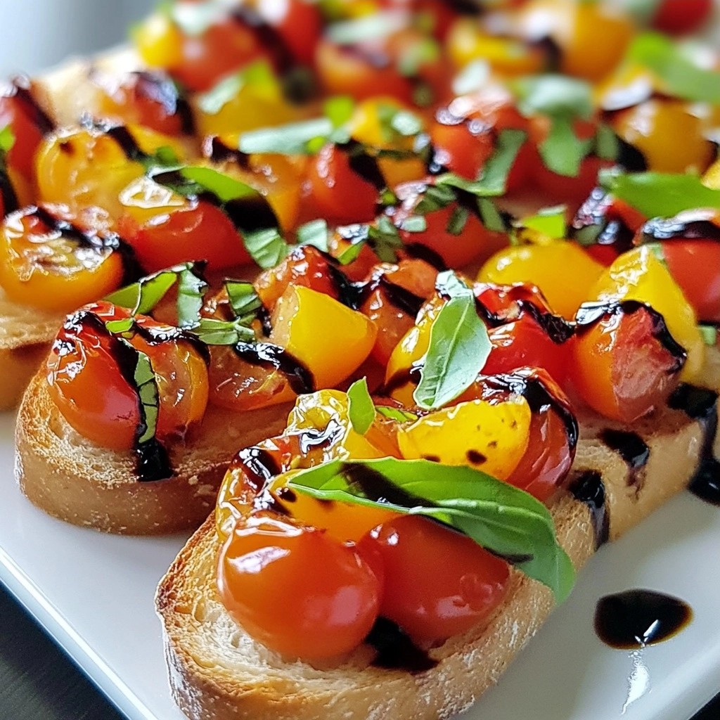 5-Ingredient Quick Basil Tomato Bruschetta Delight