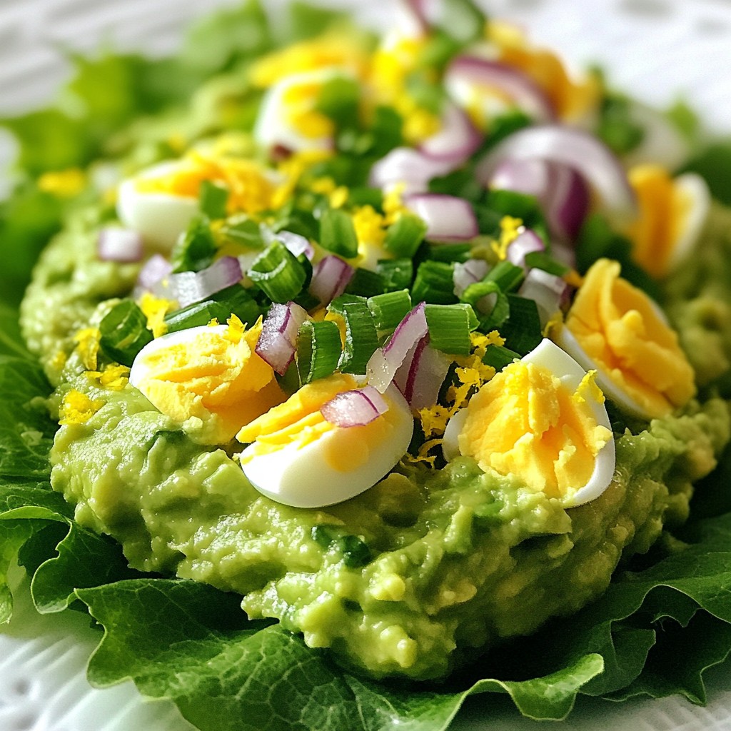 Avocado Egg Salad with Lemon Refreshing and Healthy