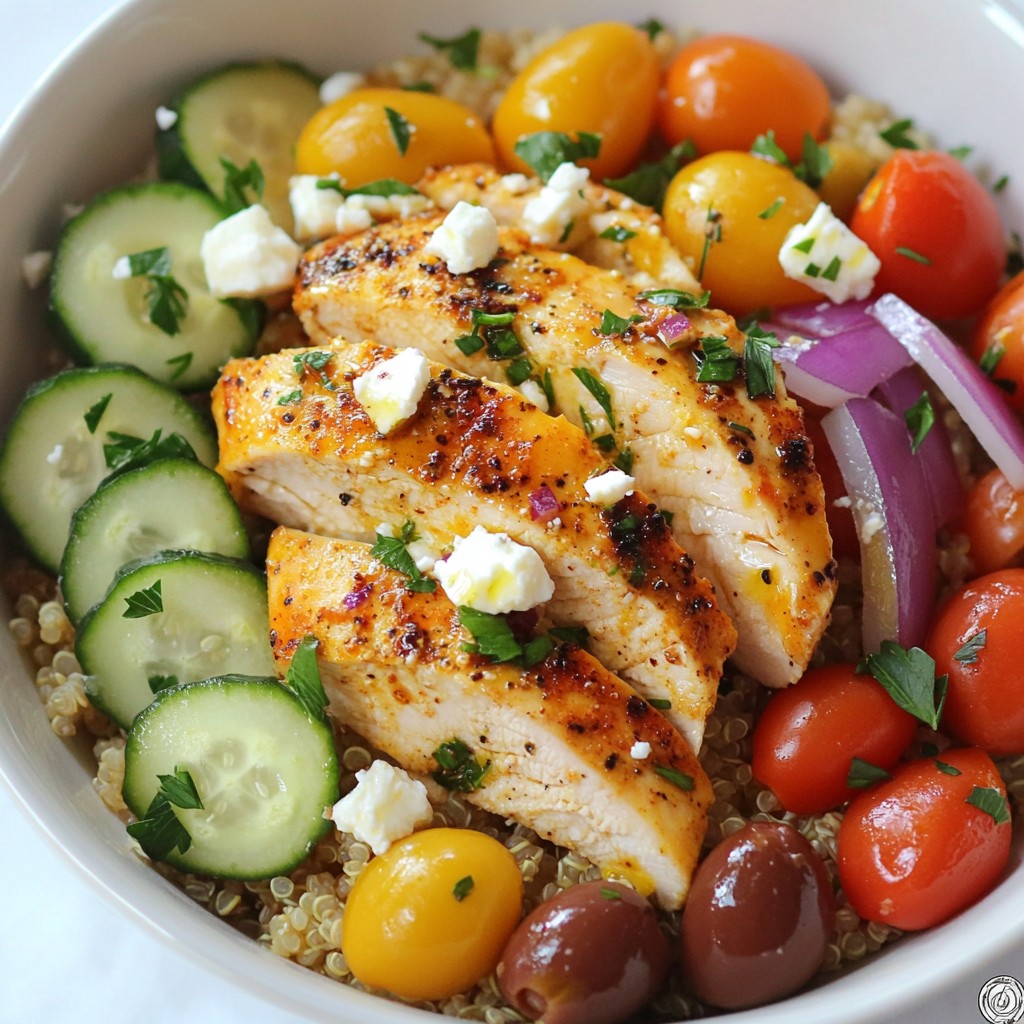 Mediterranean Chicken Bowl Flavorful and Healthy Dish