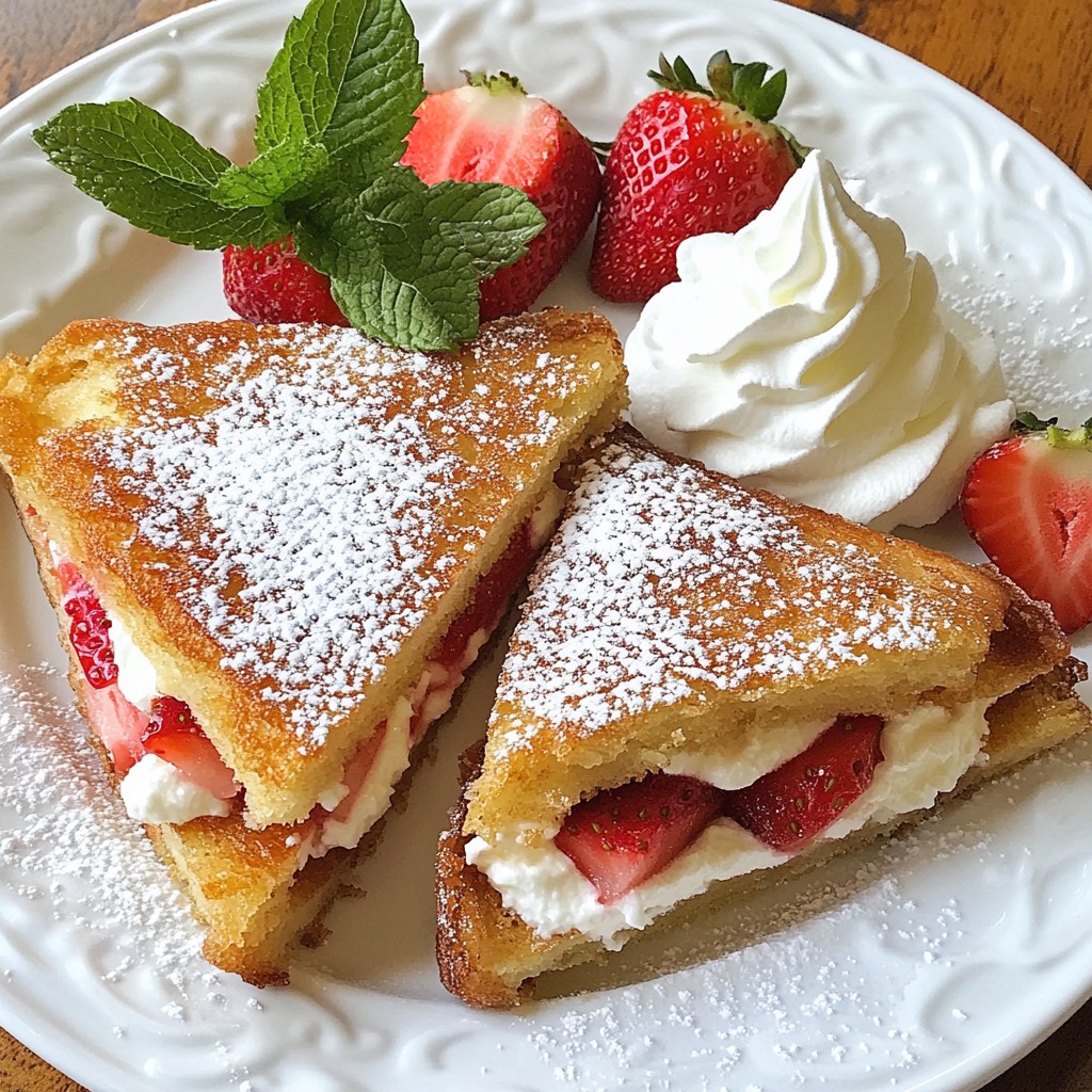 Fried Strawberry Cheesecake Sandwiches Irresistible Treat