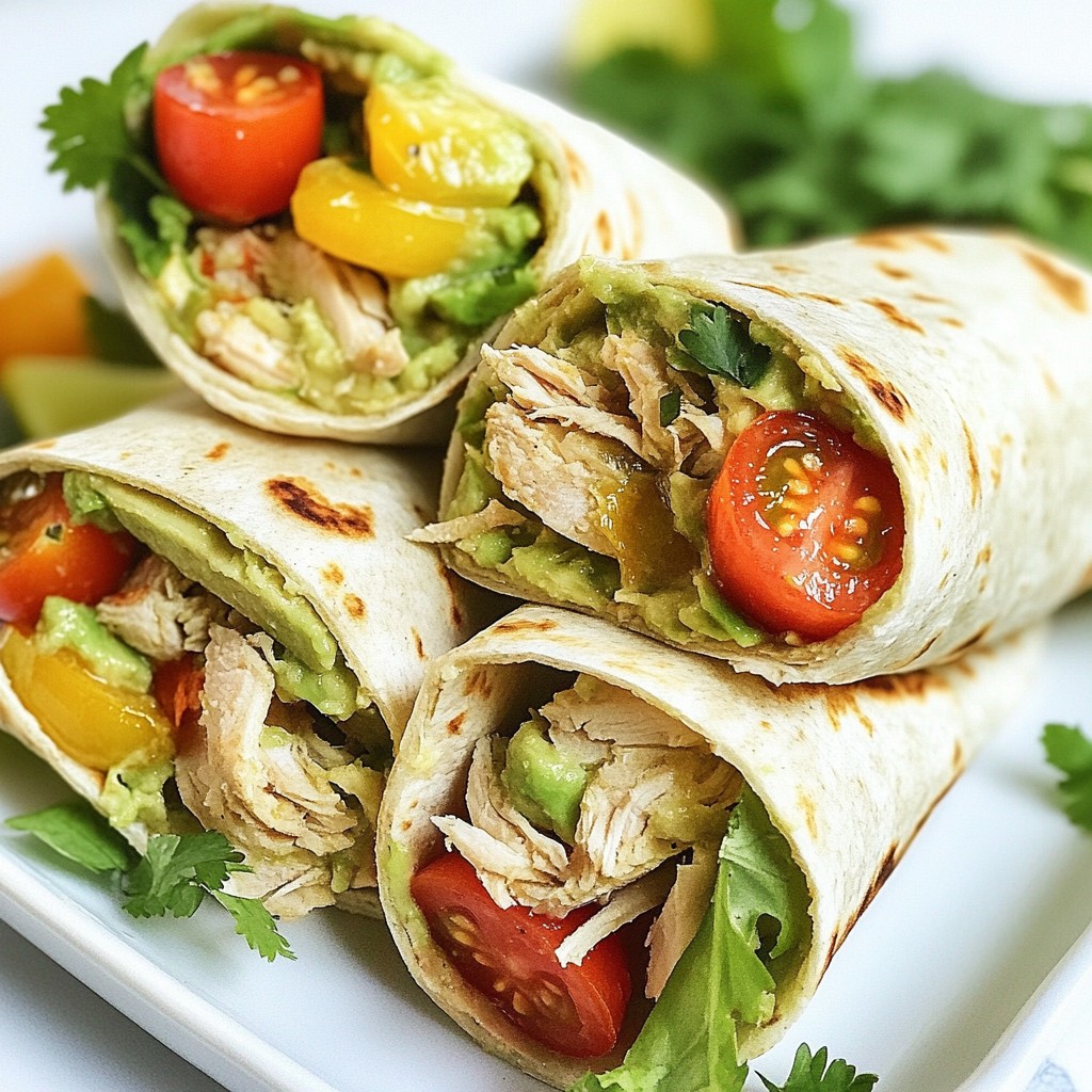 Quick Chicken Avocado Wraps for Easy Healthy Meals