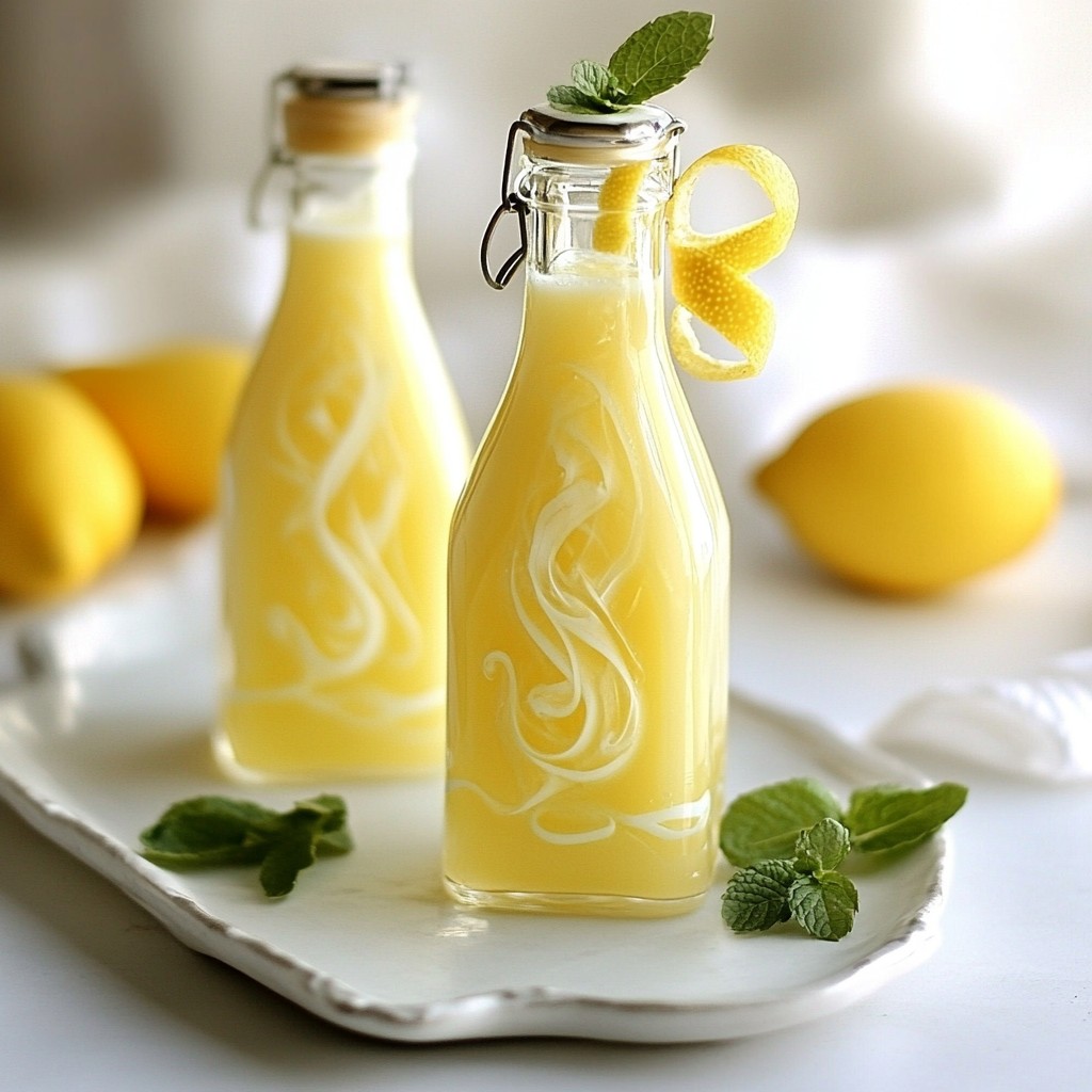 Creamy Limoncello Liqueur Delightful Homemade Treat