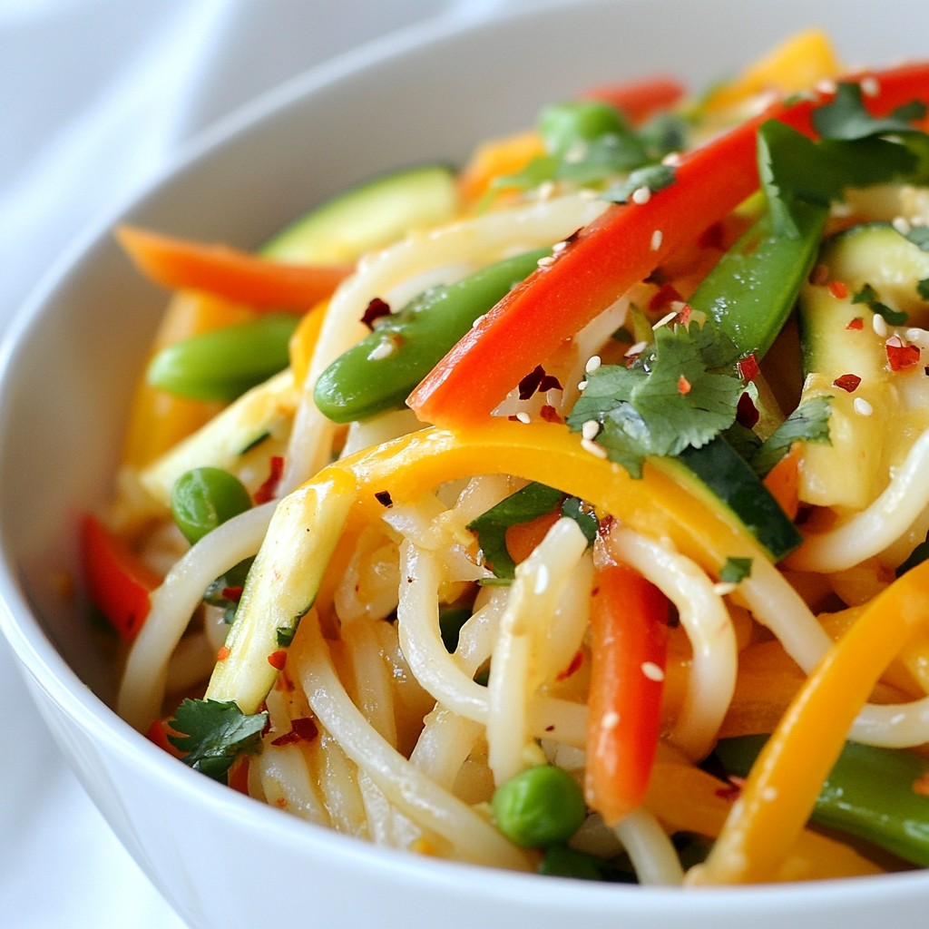 Zesty 15-Minute Veggie Stir-Fry Noodles Recipe