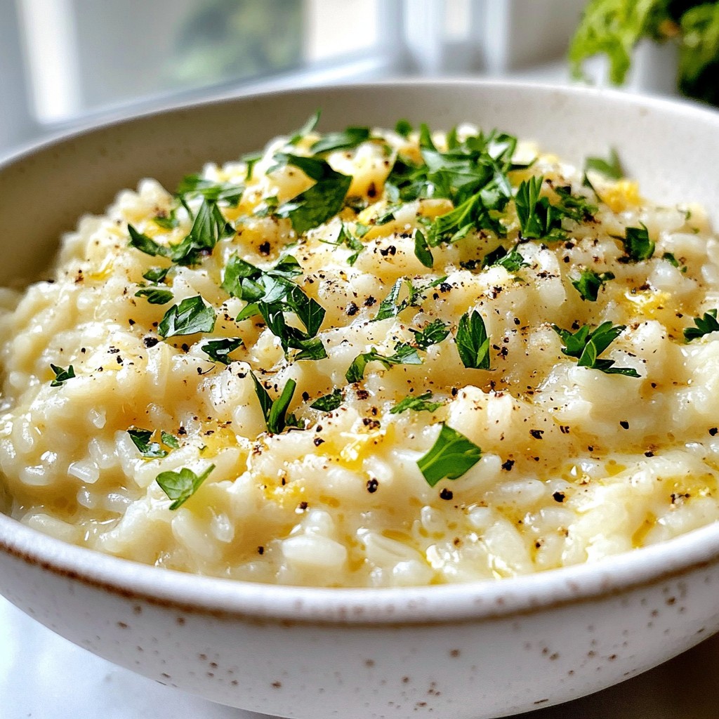 5-Ingredient Creamy Garlic Herb Risotto Delight