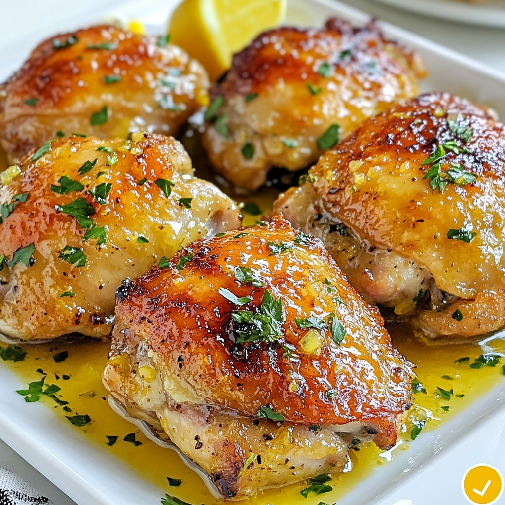Zesty 15-Minute Lemon Garlic Chicken Thighs Recipe