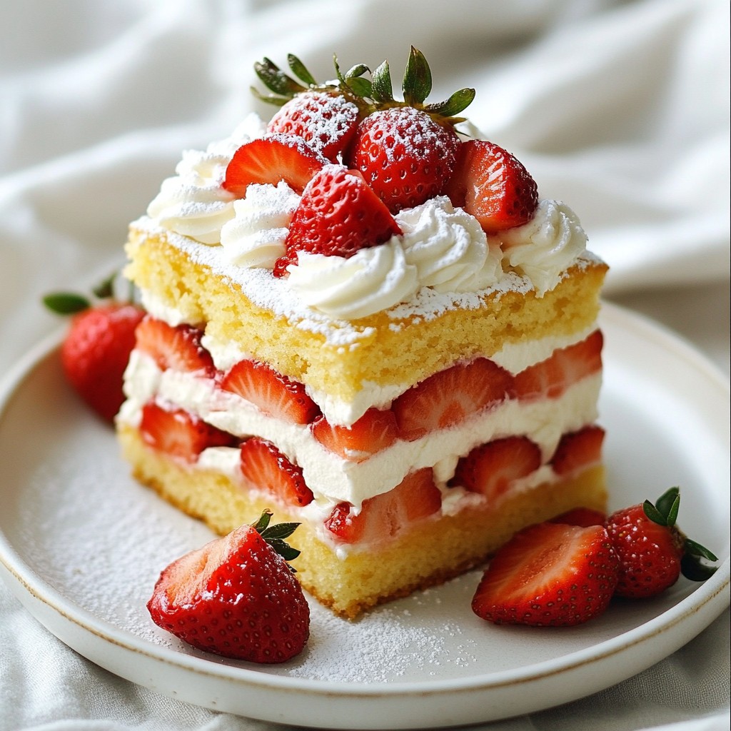 Japanese Strawberry Shortcake Delightful Cake Recipe