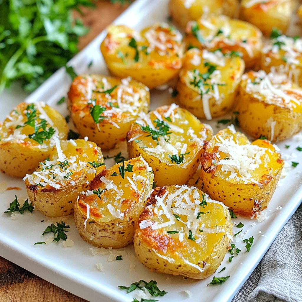 Crispy Garlic Parmesan Smashed Potatoes Recipe Guide