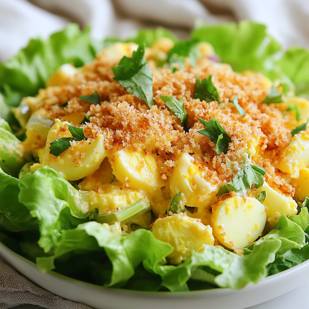 Crispy Egg Salad Fresh and Flavorful Delight