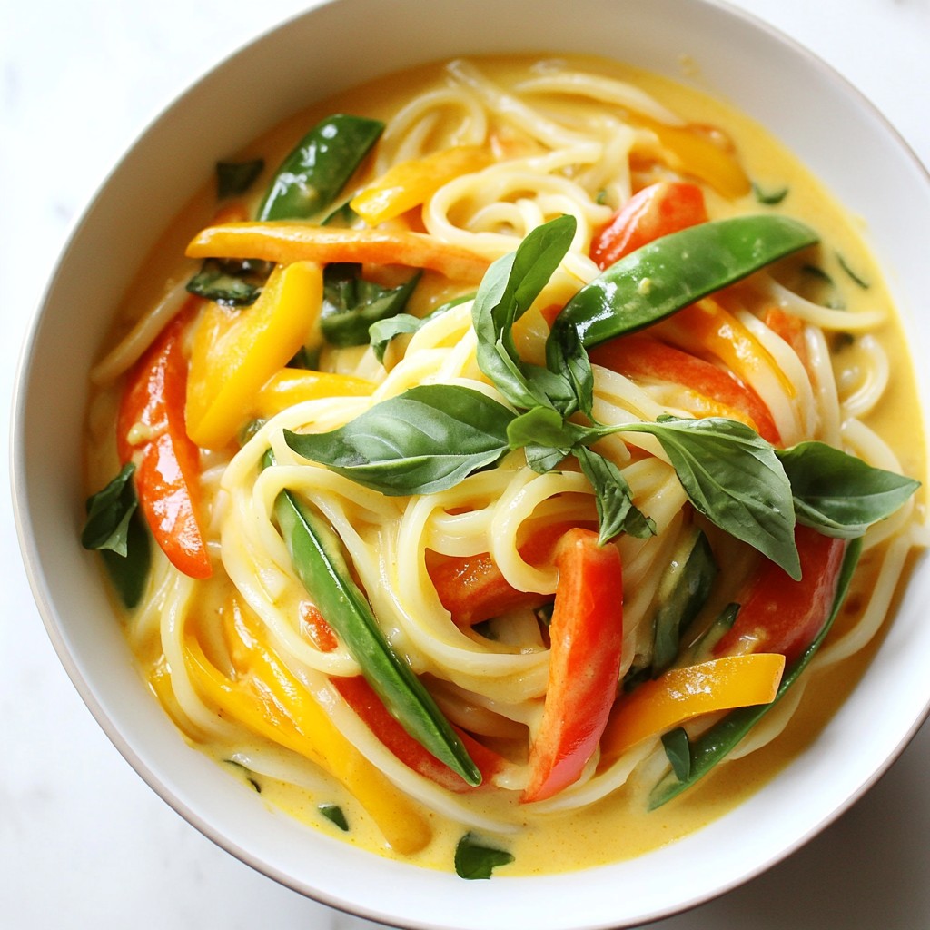 5-Ingredient Thai Coconut Curry Noodles Easy Delight