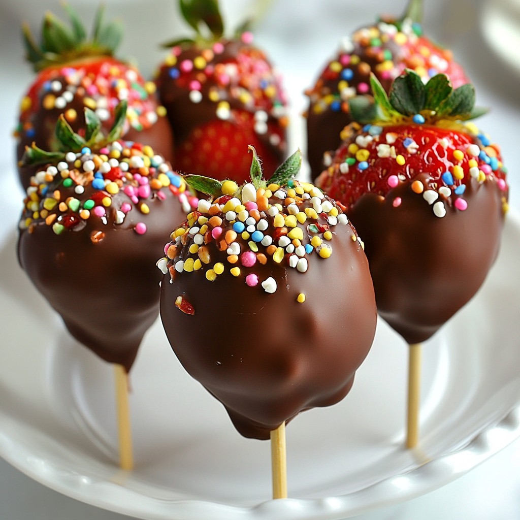 Chocolate Covered Strawberry Pops Easy and Fun Treat