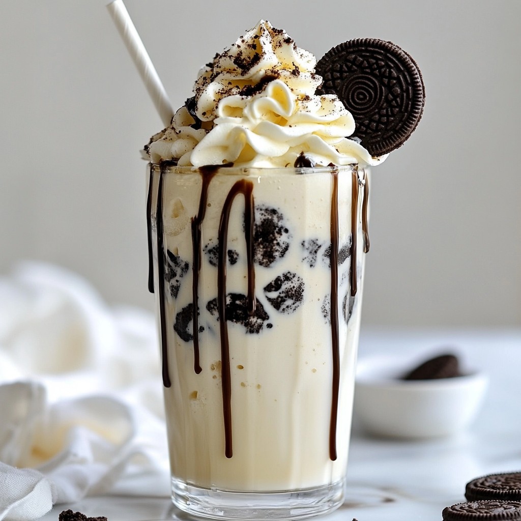 Cookies and Cream Milkshake Delightful Creamy Treat
