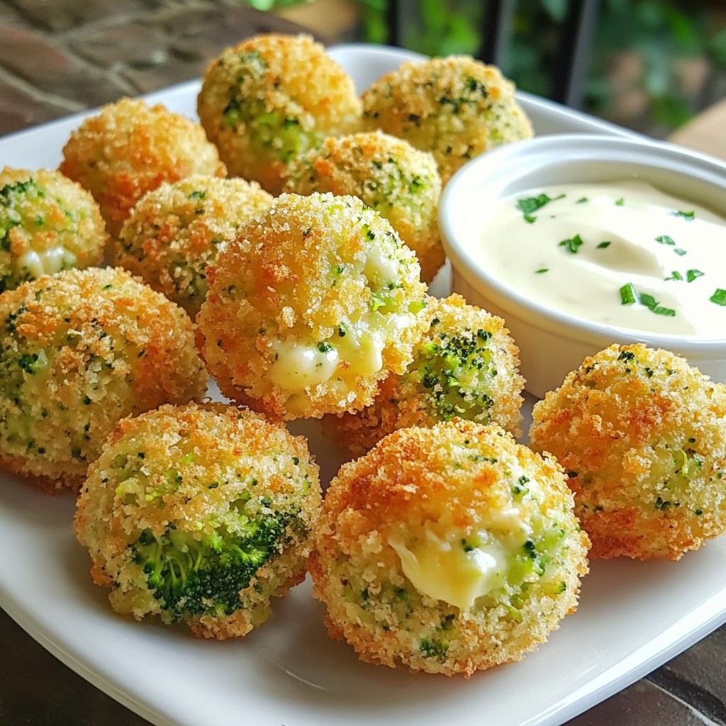 Crispy Broccoli Cheese Balls Easy and Flavorful Snack