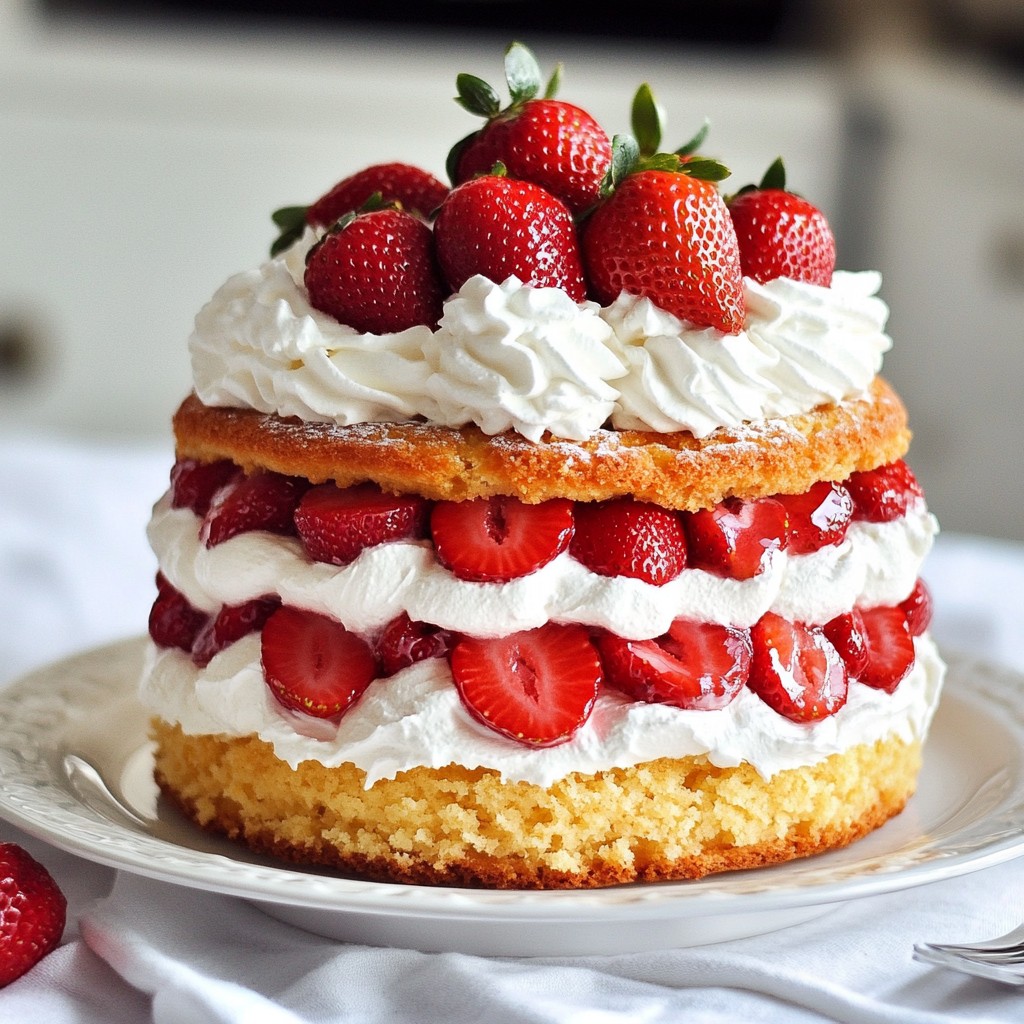 Ultimate Strawberry Shortcake Cake Delightful Layers