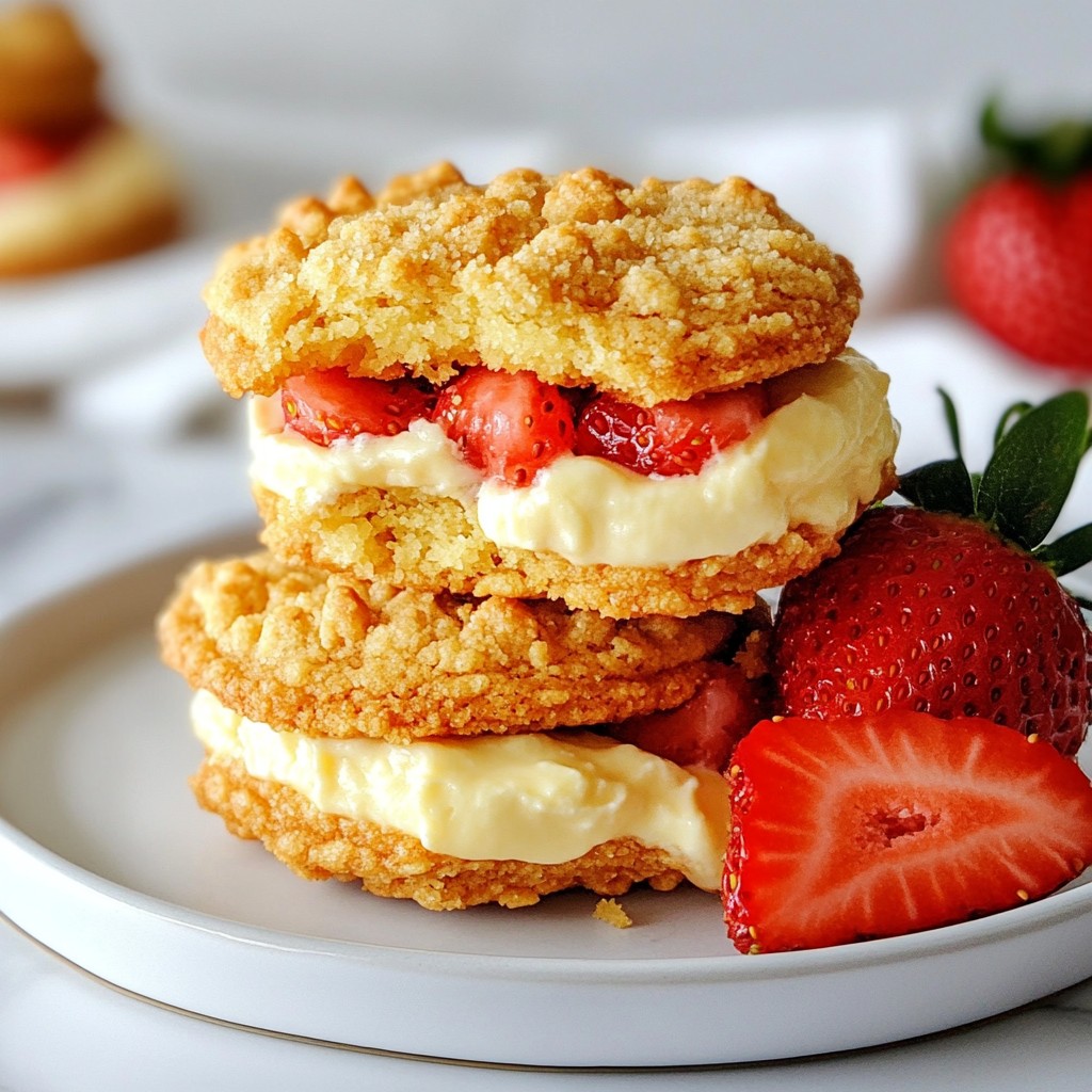 Strawberry Crunch Cheesecake Stuffed Cookies Delight