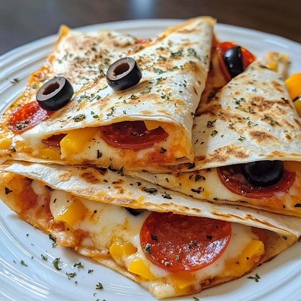 Pepperoni Pizza Quesadillas Flavorful and Easy Recipe