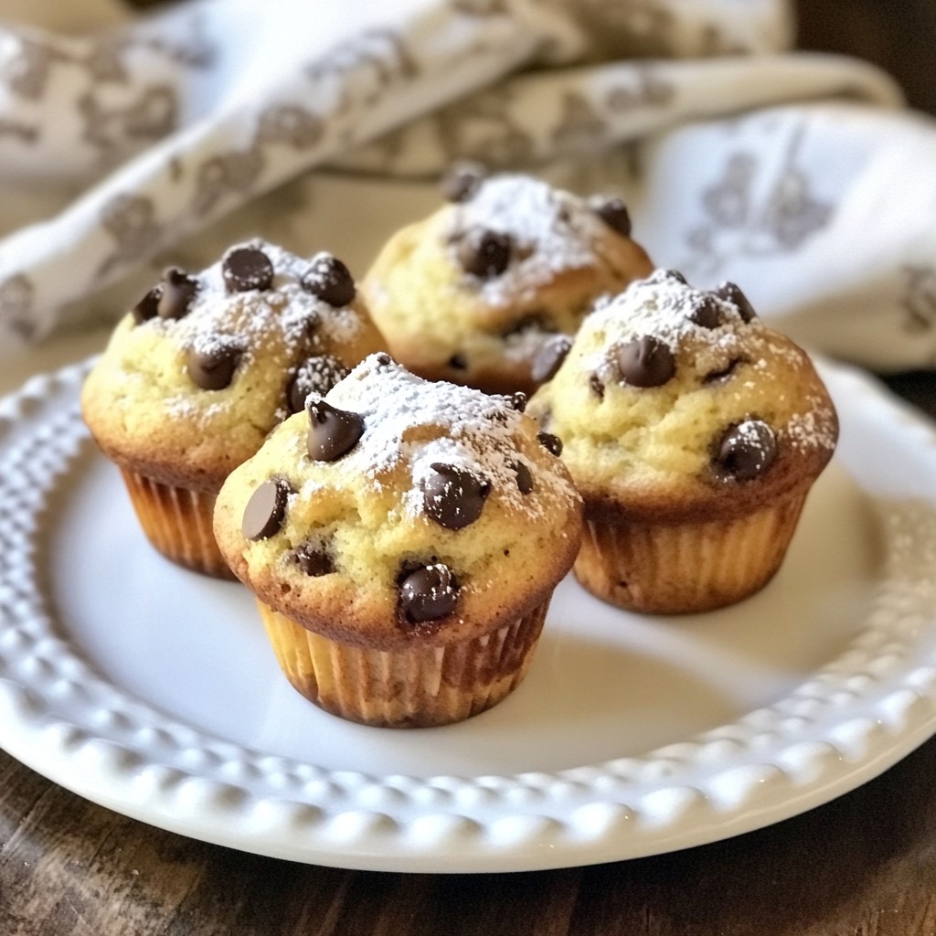 Chocolate Chip Banana Bread Muffins Delightful Treat