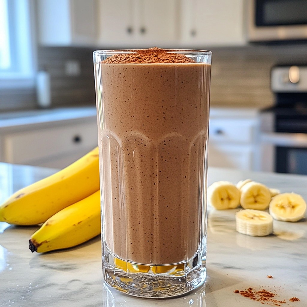 Mocha Espresso Breakfast Smoothie Quick and Energizing