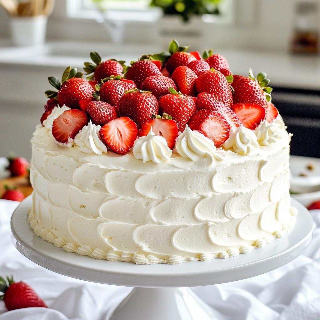 Strawberry Vanilla Cake Delightful and Easy Recipe