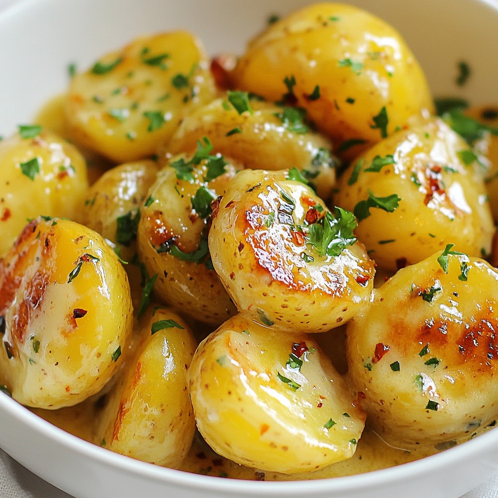 Creamy Garlic Baby Potatoes Rich and Flavorful Side