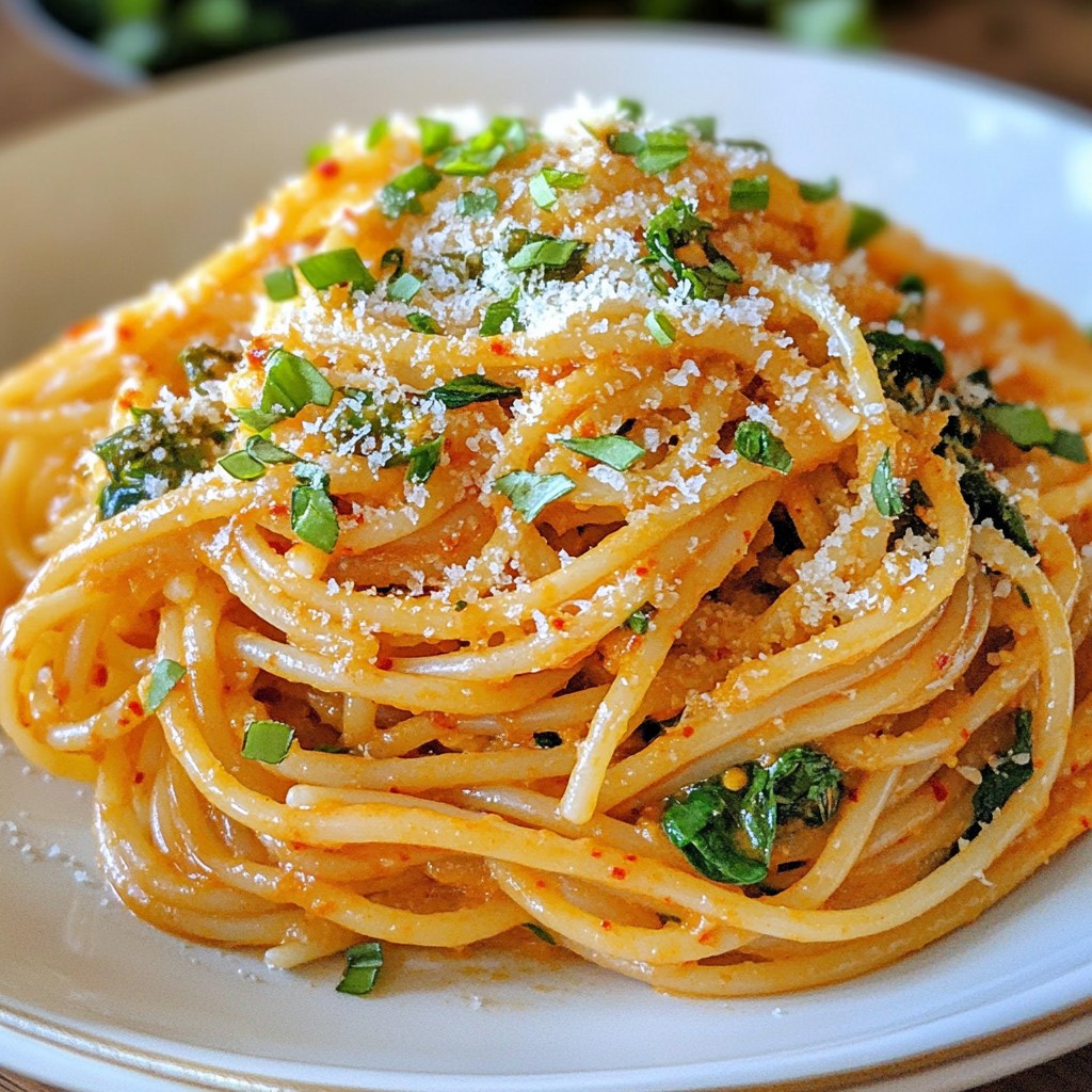 Creamy Gochujang Pasta Rich Flavorful Dinner Idea