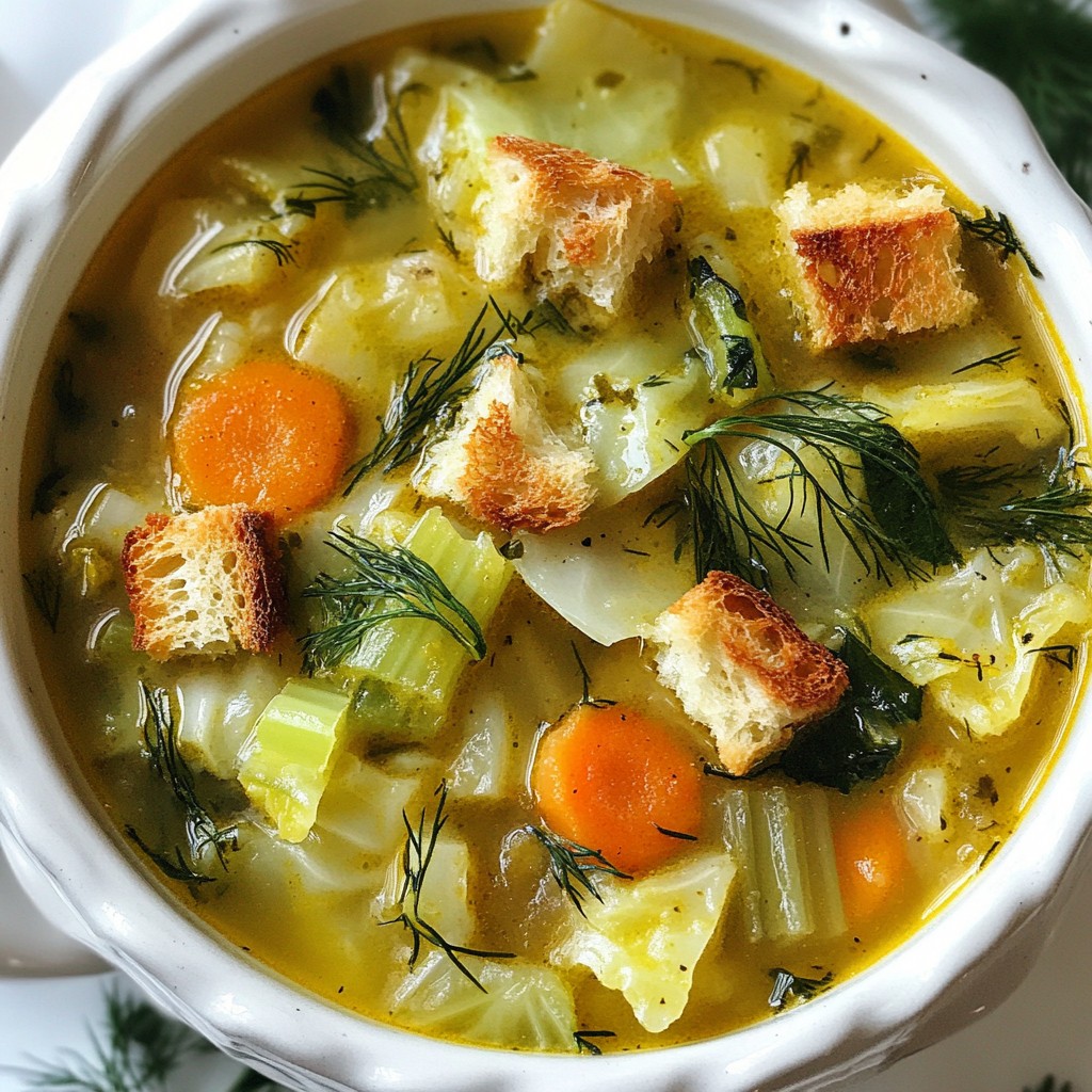 Lemon Dill Cabbage Soup Fresh and Flavorful Recipe