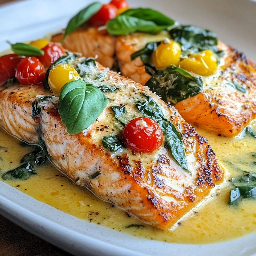 Creamy Tuscan Salmon Flavorful and Easy Weeknight Meal