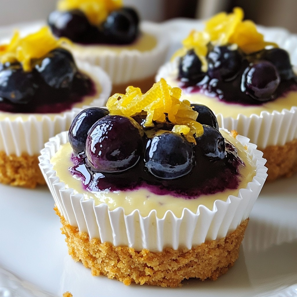 Mini Blueberry Lemon Cheesecakes Delightful and Easy Treat