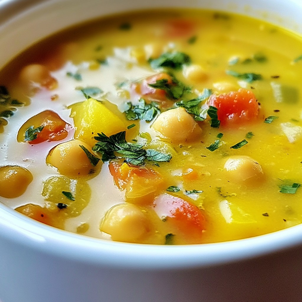 Lemony Greek Chickpea Soup Healthy and Flavorful Meal