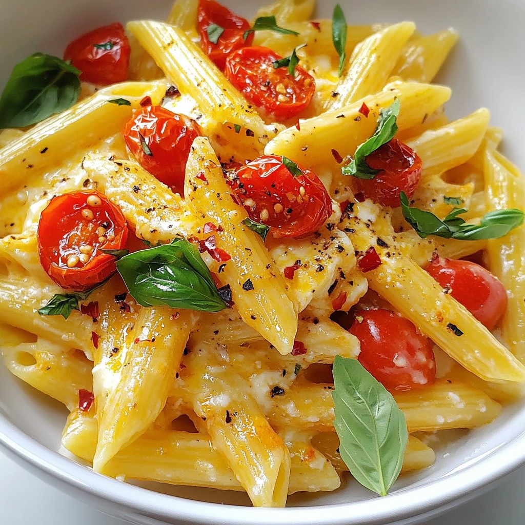 TikTok Feta Tomato Pasta Easy and Tasty Recipe