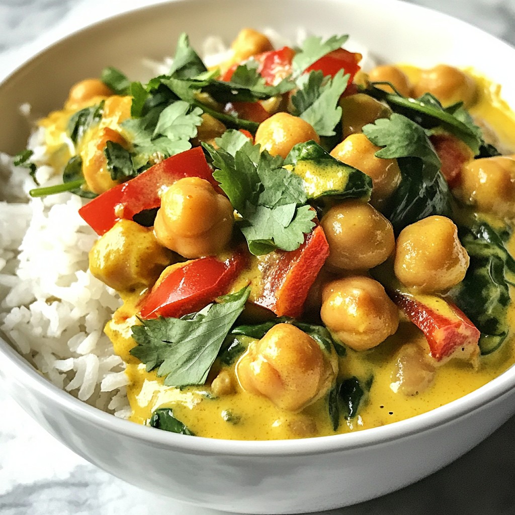 Coconut Curry Chickpea Bowls Flavor-Packed Delight