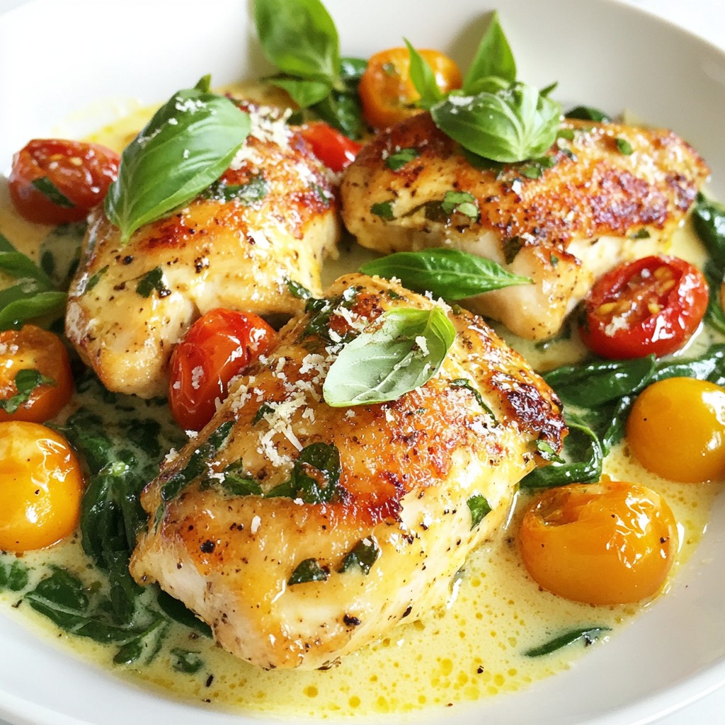 Creamy Garlic Tuscan Chicken Easy Weeknight Meal