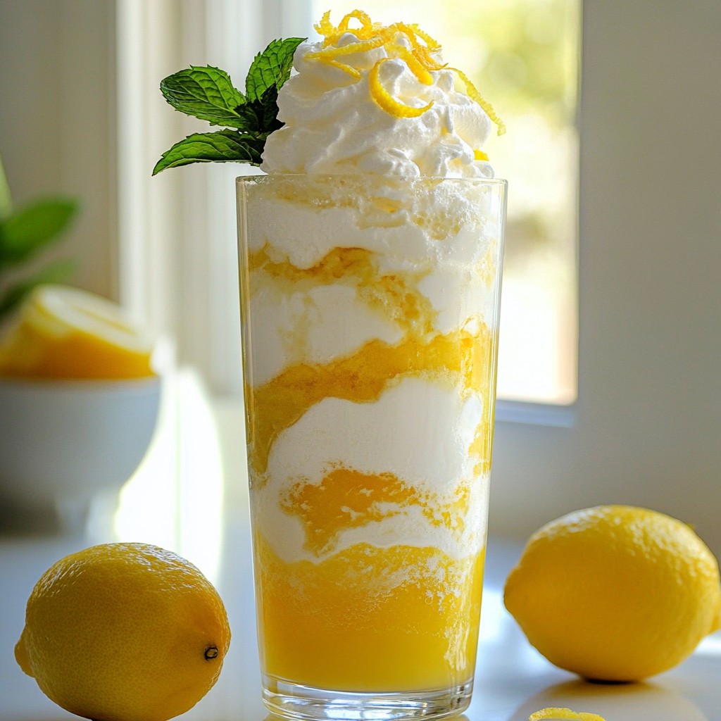 Creamy Limoncello Float Refreshing Summer Delight