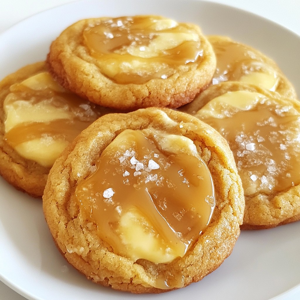 Salted Caramel Cheesecake Cookies Scrumptious Delight