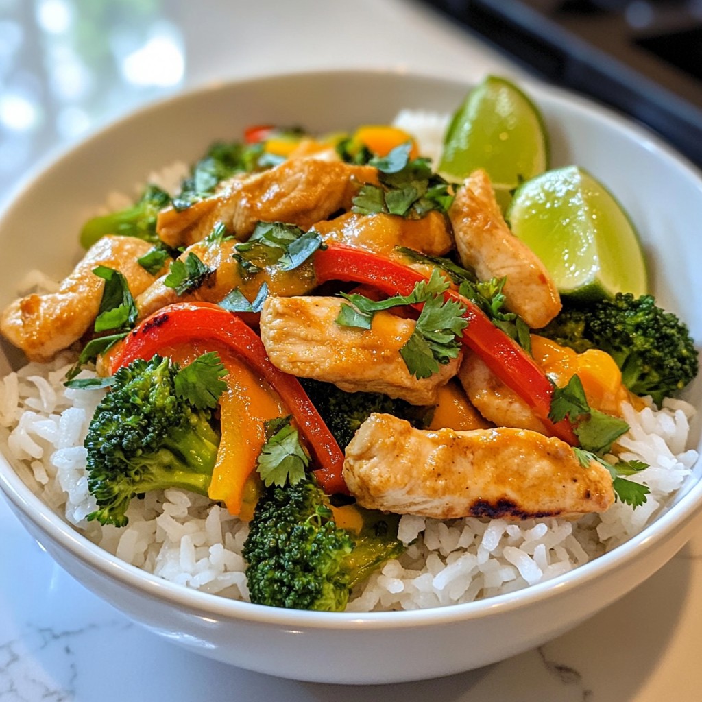 Coconut Chicken Rice Bowl Savory and Simple Recipe