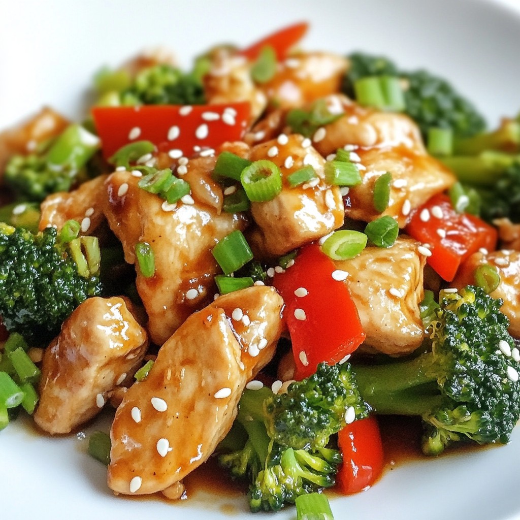 Quick Chicken Broccoli Stir Fry Flavorful Dinner Idea