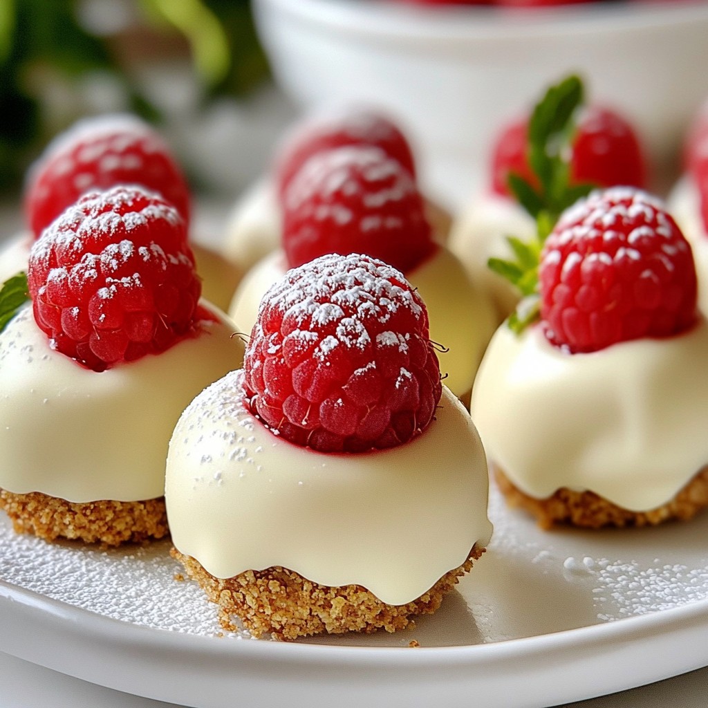 Irresistible White Chocolate Raspberry Cheesecake Balls