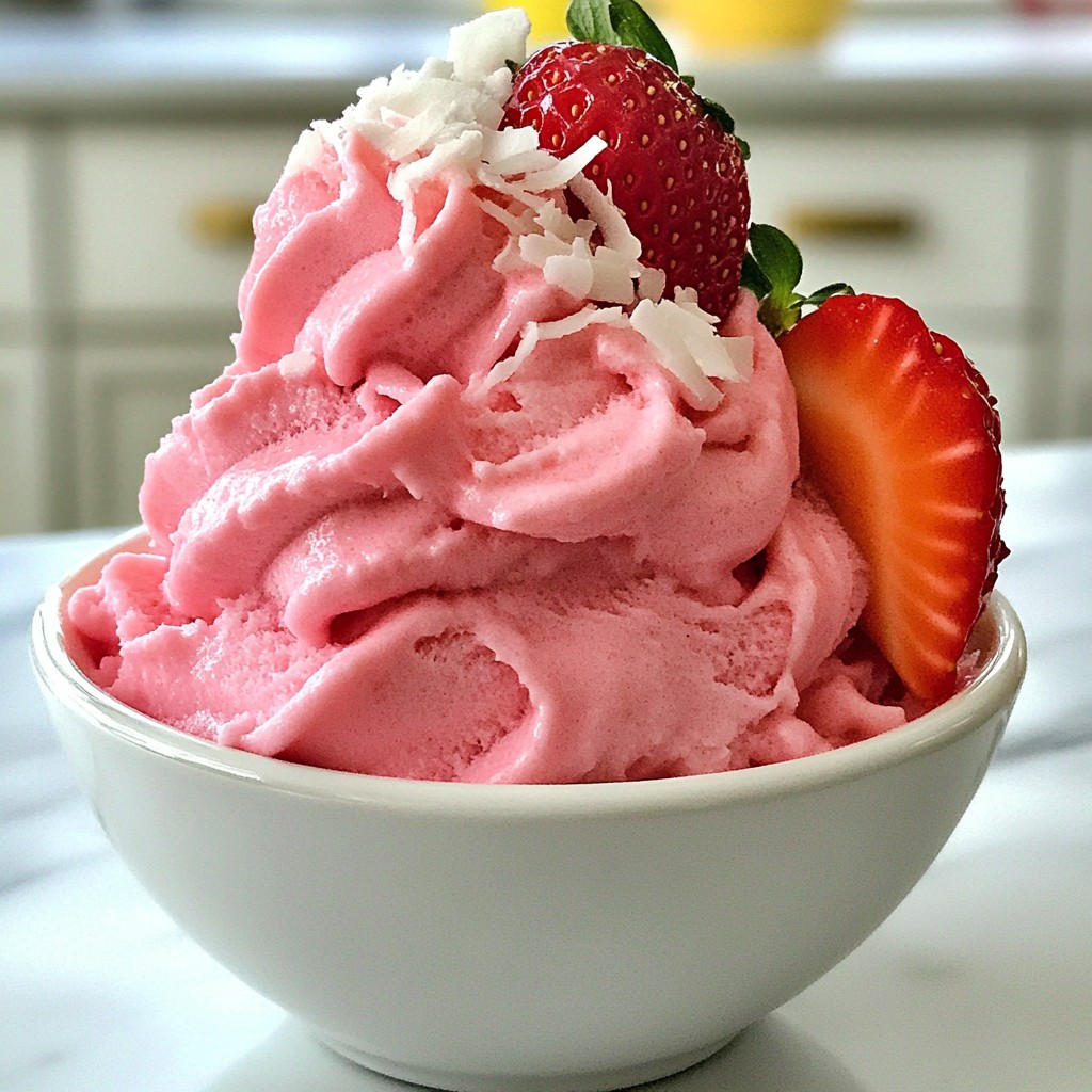Homemade Strawberry Dole Whip Easy and Delicious Treat