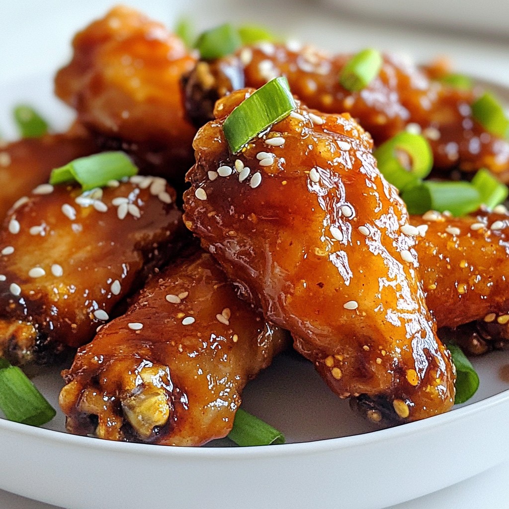 Crispy Honey Garlic Chicken Wings Flavorful Treat