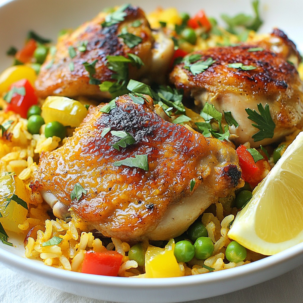 Portuguese One-Pot Chicken & Rice Flavorful Delight