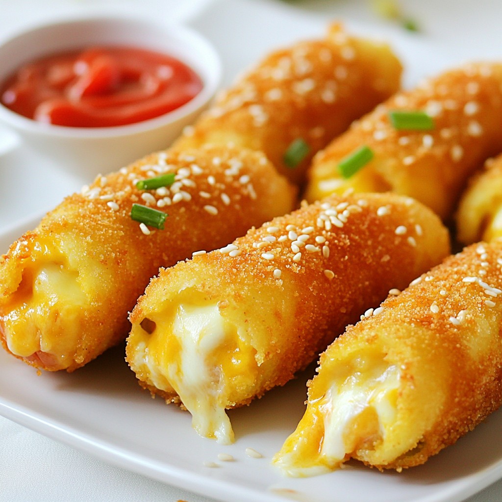 Korean Mozzarella Corn Dogs Tasty and Crunchy Delight