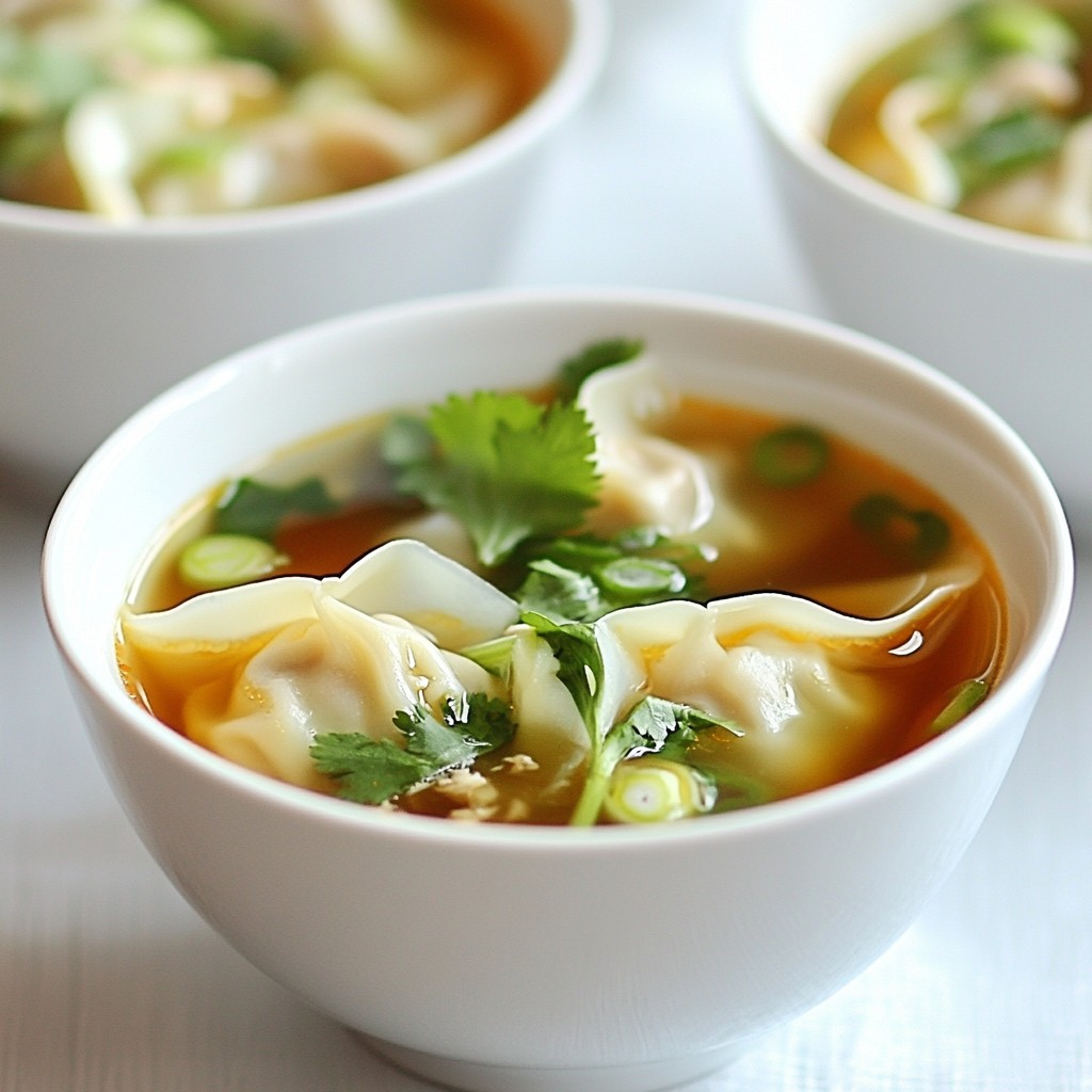 Wonton Soup Easy Recipe for Comfort Food Lovers