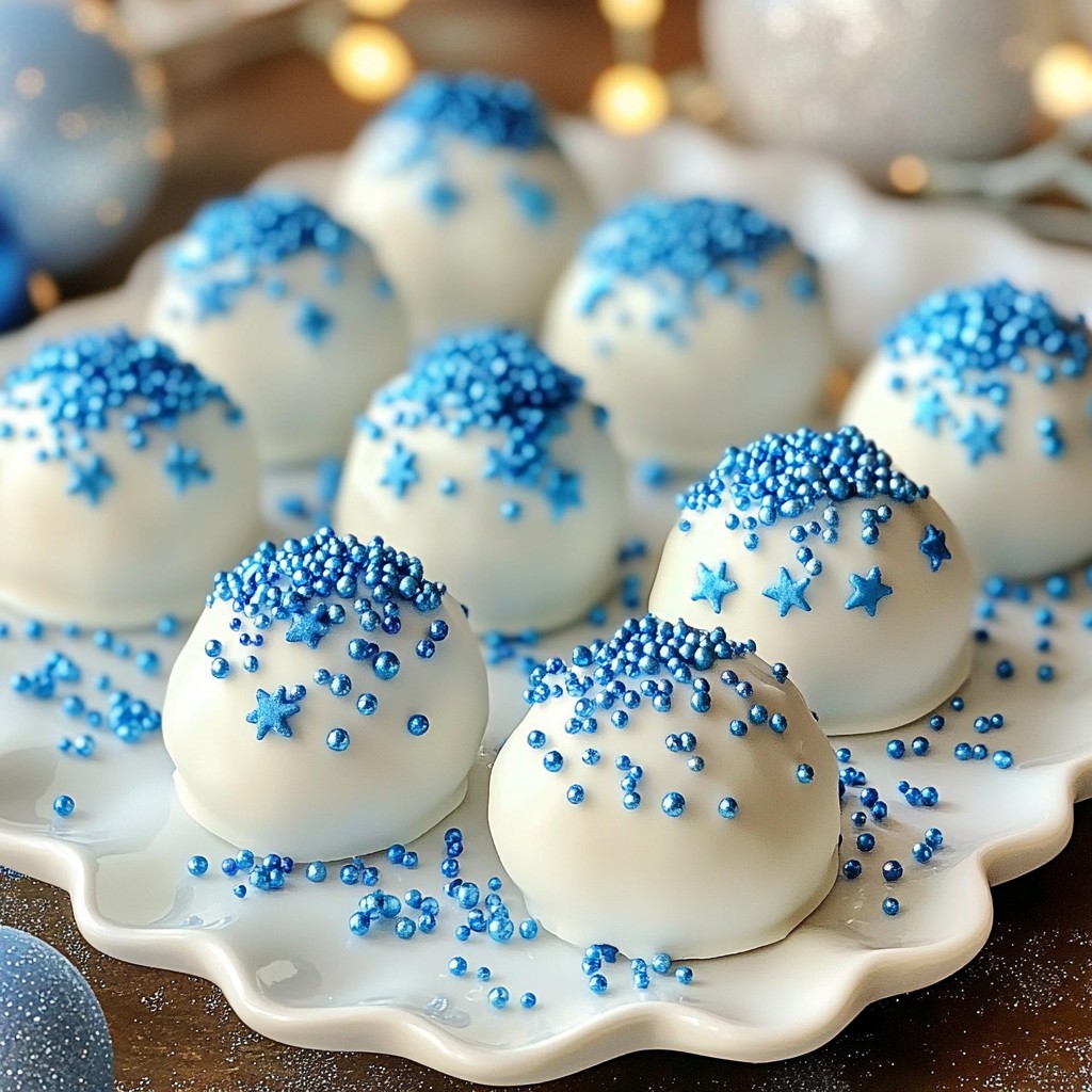 Blue Christmas Truffles Delightful Holiday Treats