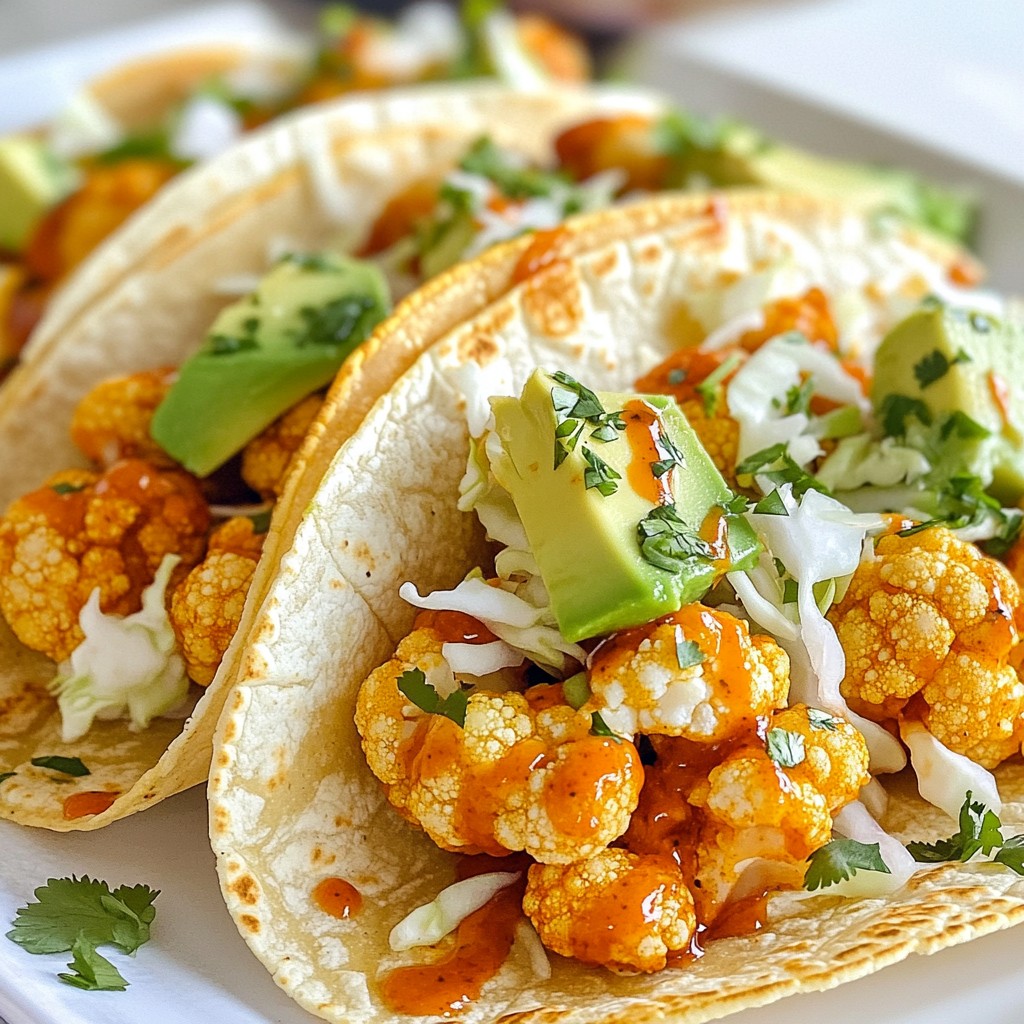 Buffalo Cauliflower Tacos Flavorful and Easy Recipe