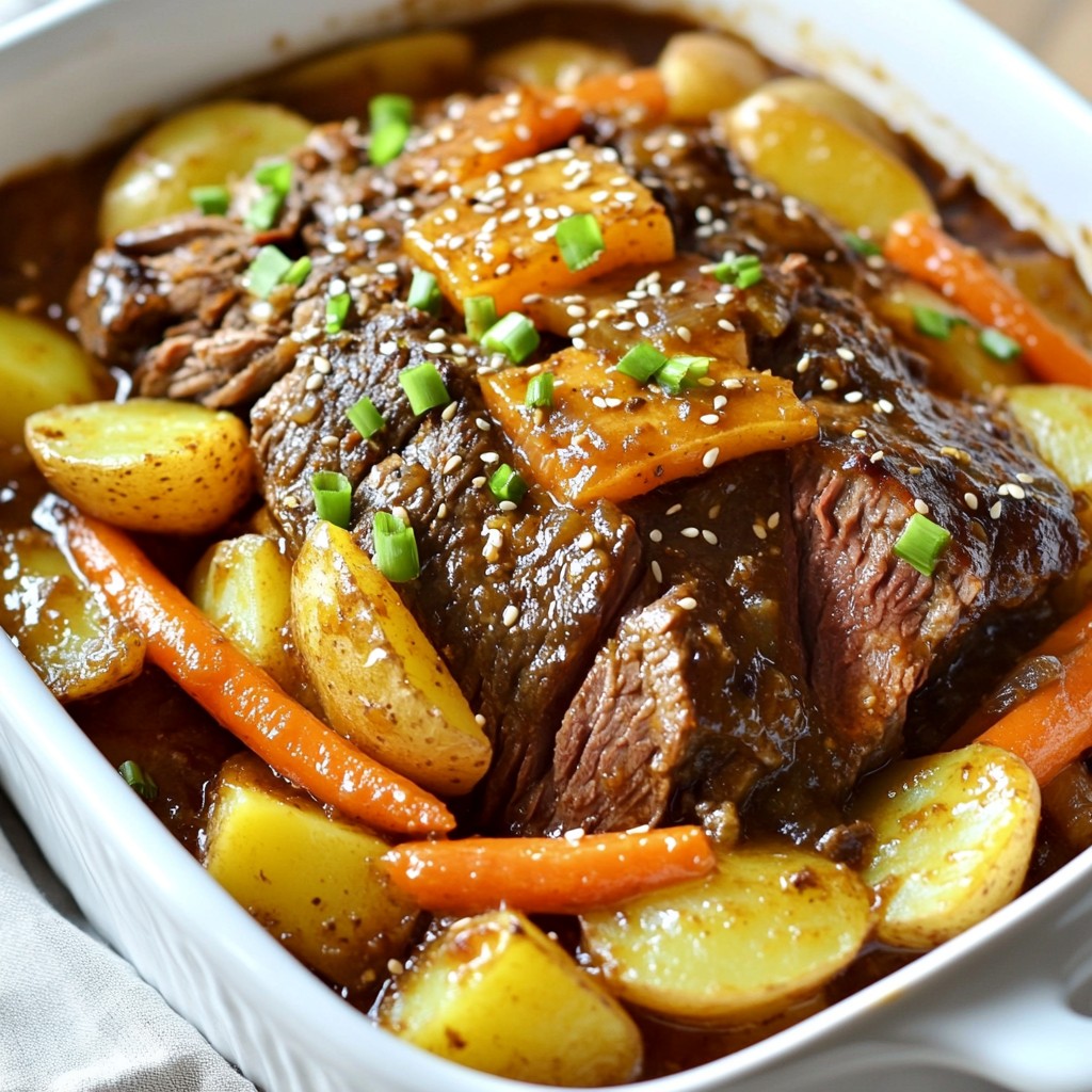Korean Style Beef Pot Roast Flavorful and Hearty Dish