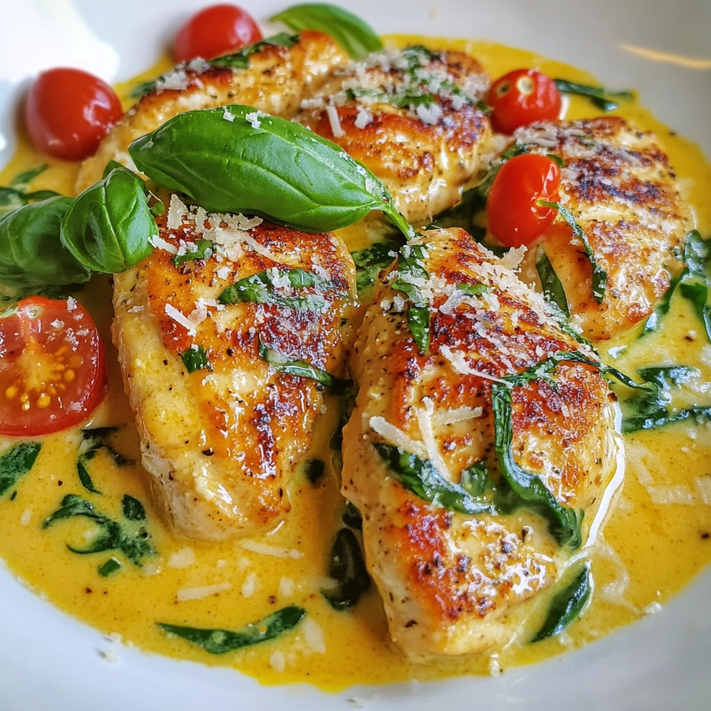 Creamy Garlic Tuscan Chicken Flavorful Dinner Delight