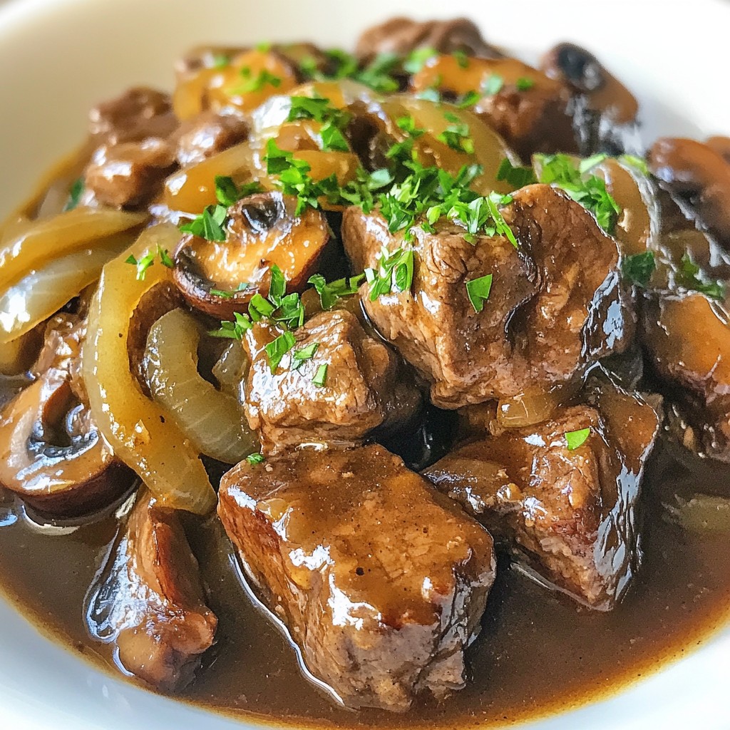 Crockpot Beef Tips and Gravy Rich Savory Comfort Food