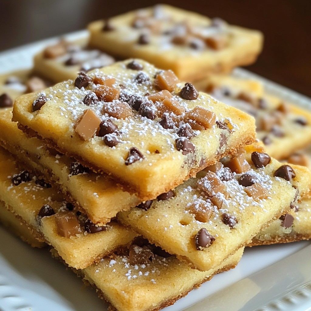 Chocolate Chip Toffee Shortbread Cookies Delight